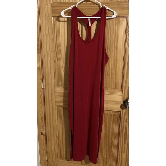 Fabletics Dresses & Skirts - Fabletics Haute Red Cacey Racerback Maxi Dress 2X/XXL Minimalist Comfort Beach